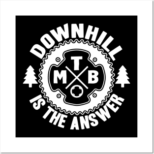 Downhill Biking Mountainbike MTB Biker Gift Bike Posters and Art